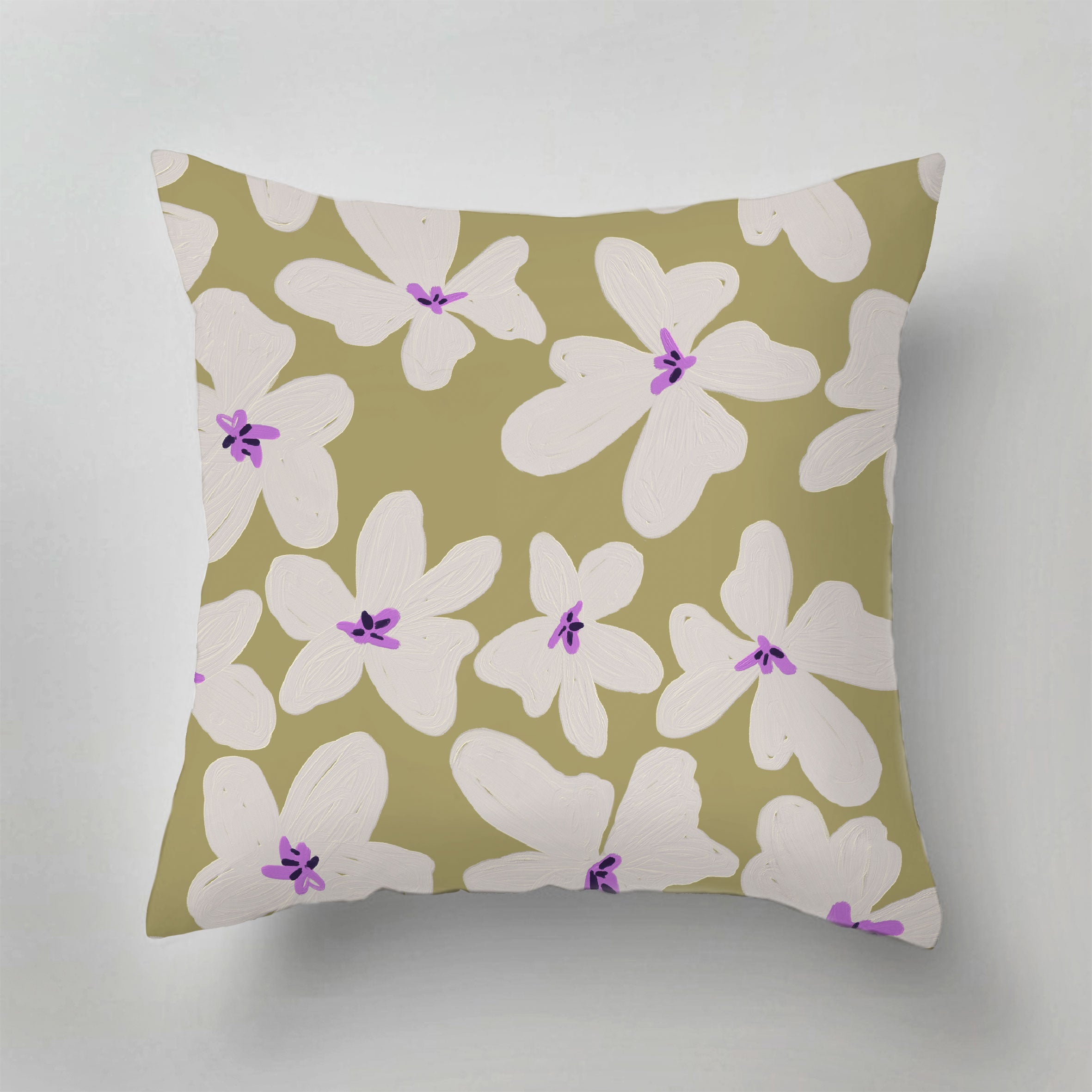 Outdoor Pillow with Bold Floral Design - Waterproof & Durable for Patio, Garden, Poolside, and Camping Use