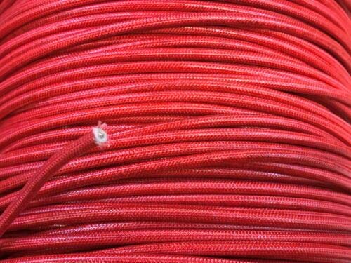 JumpingLight SRML RED 10 AWG 100 FT High Temperature Fiber Glass Braided Appliance Wire - Motor Lead Cables, Stranded Electrical Wire for DIY Electronics, Home Appliances, and Industrial Equipment