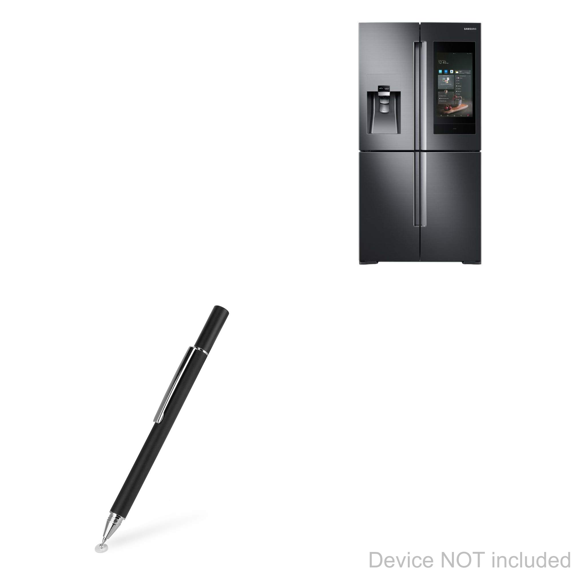 BoxWave FineTouch Capacitive Stylus Pen for Samsung Family Hub Refrigerator with AKG Speaker - Ultra Precise Stylus for Touchscreen Devices - Perfect for Smart Fridge Navigation, Digital Art & Note Taking (Jet Black)