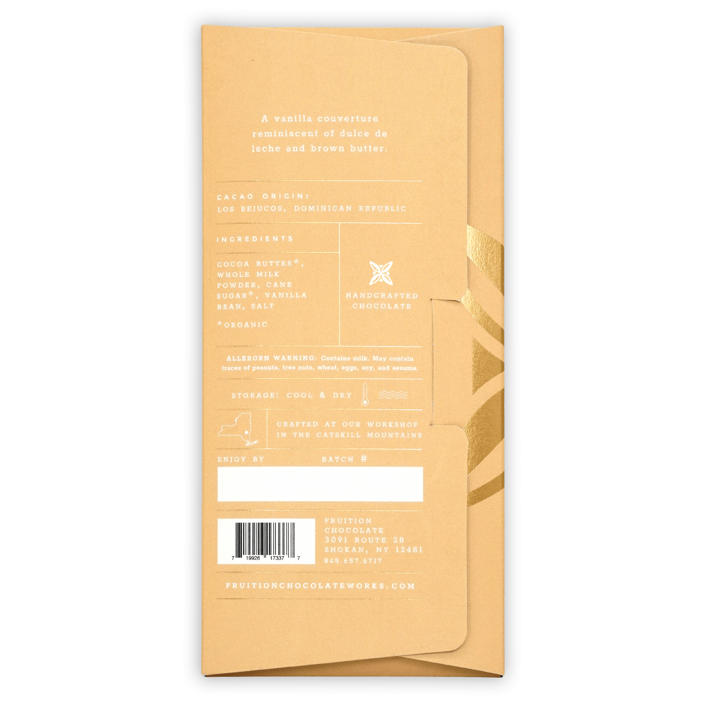 Premium Fruition Vanilla Bean Toasted White Chocolate 38% Cocoa - Perfect for Baking, Desserts & Gourmet Recipes
