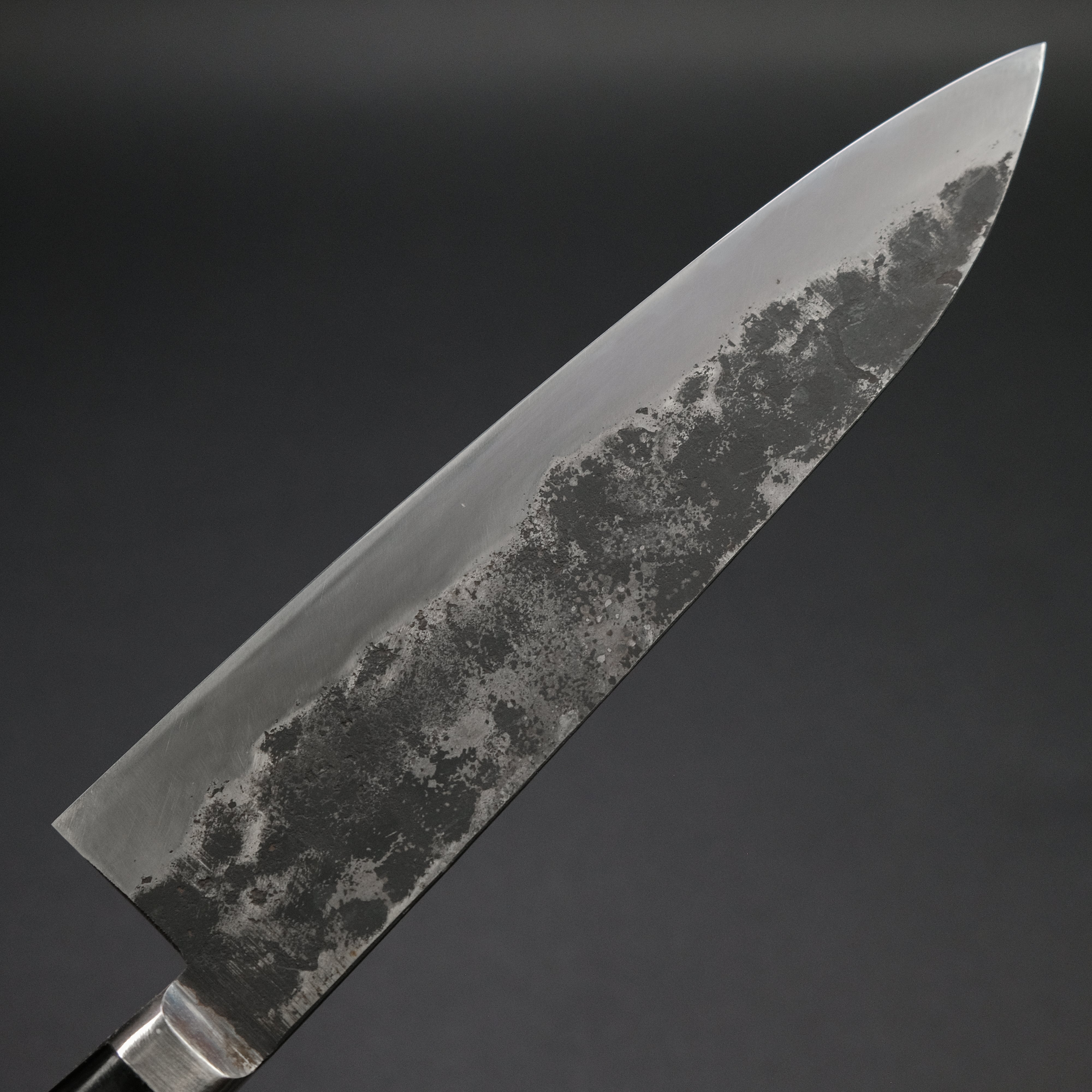 Premium Morihei Hisamoto Kurouchi White #1 Gyuto 210mm Chef Knife with Pakka Wood Handle - Japanese Kitchen Knife for Professional Chefs & Home Cooking, Perfect for Slicing, Dicing & Meat Cutting