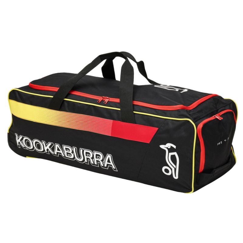 Kookaburra Pro 4.0 Cricket Wheelie Bag - Premium Cricket Equipment Bag with Wheels for Easy Transport | Perfect for Cricket Matches, Training & Travel