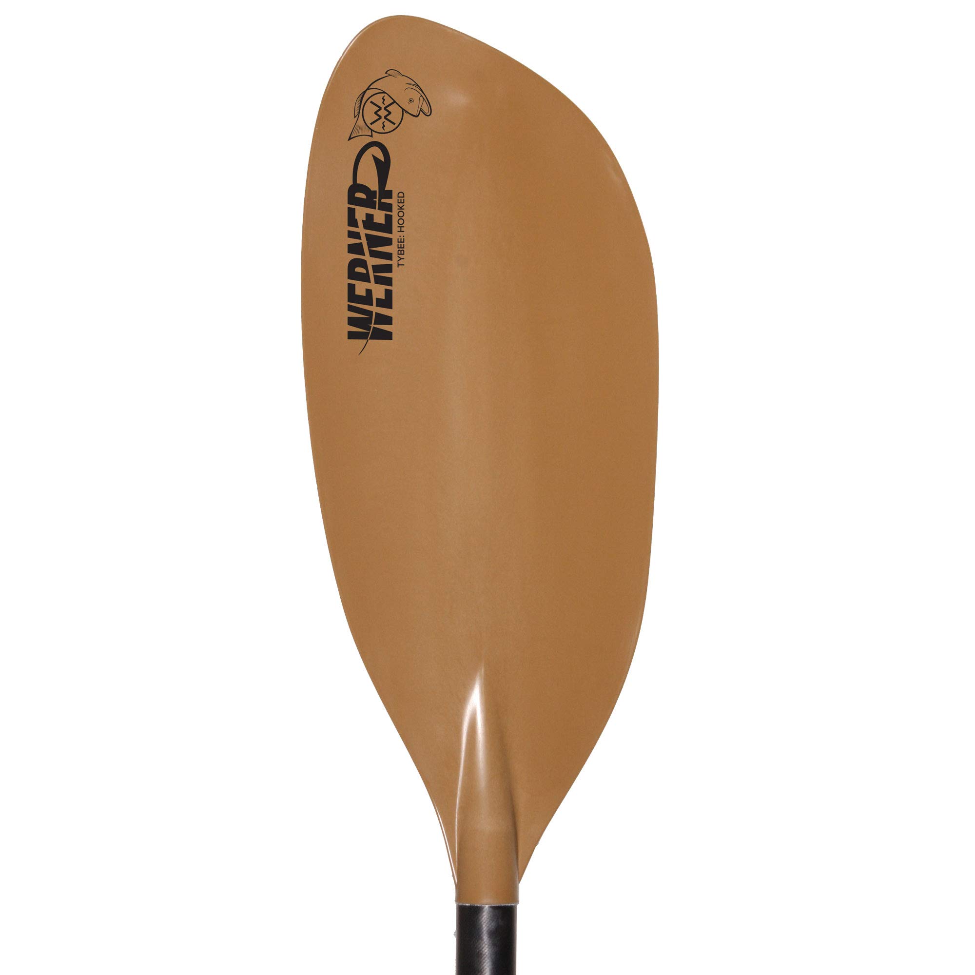 Werner Tybee Adjustable Fiberglass Kayak Fishing Paddle - 220-240cm Lightweight Brown - Perfect for Saltwater & Freshwater Kayaking Adventures