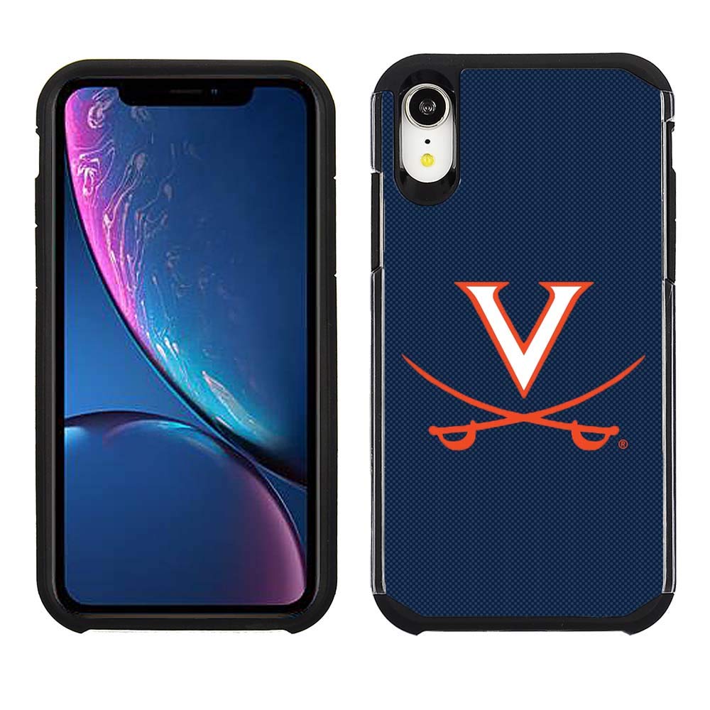 Official NCAA Licensed Virginia Cavaliers Phone Case for Apple iPhone XR - Shockproof Blue & Black Design - Perfect for Game Days, School Spirit & Fan Gifts
