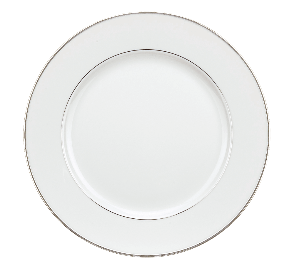 Christofle Albi Gilded Dessert Plate - Porcelain Platinum Luxury Dinnerware for Fine Dining & Special Occasions
