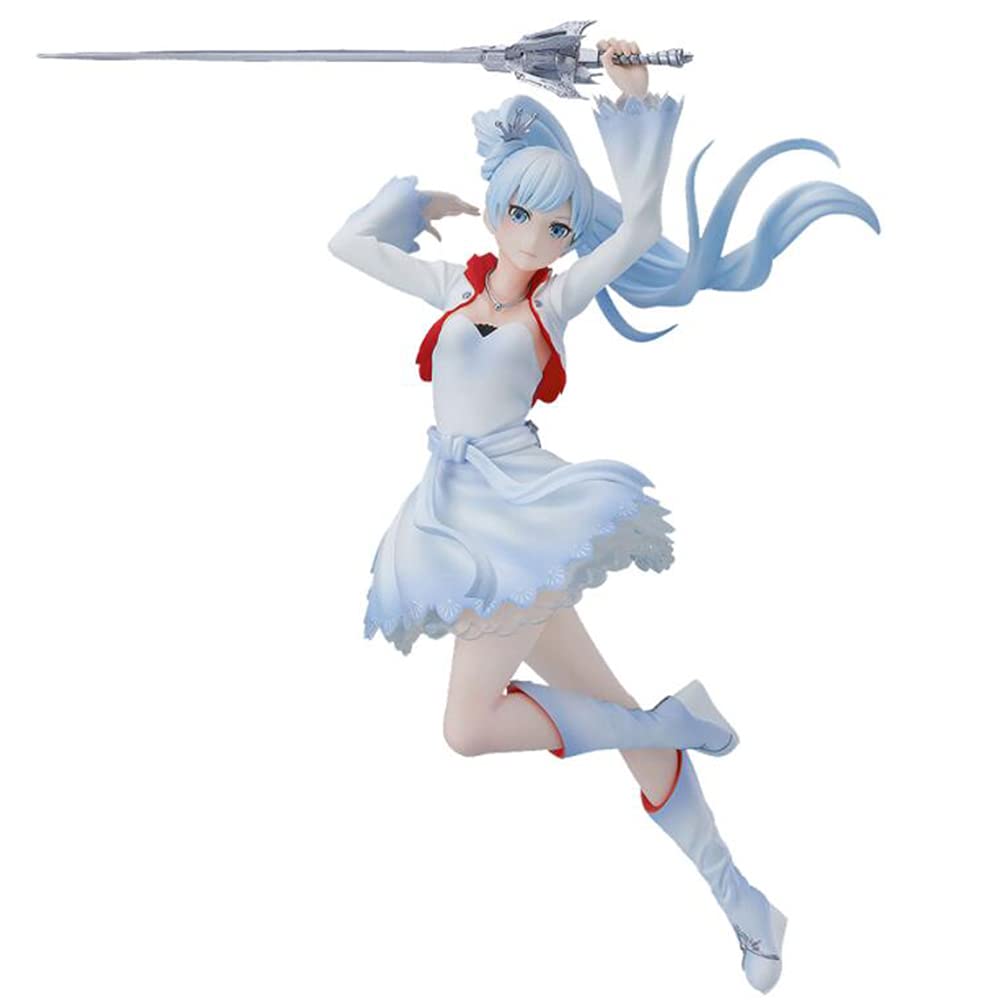 RWBY Weiss Schnee Action Figure - 17cm Handmade PVC Statue, Eco-Friendly Collectible Toy for Home Decor & Display | Perfect for Anime Fans, Gift Giving & Themed Collections
