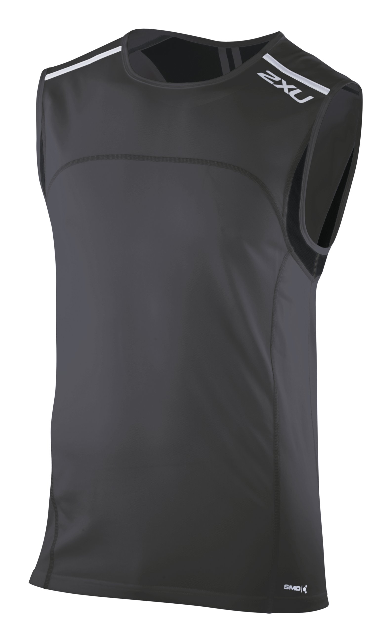 2XU Men's Performance Gym Singlet - Moisture Wicking Workout Tank Top for Running, Weightlifting & Cross Training - Lightweight Athletic Shirt for Men