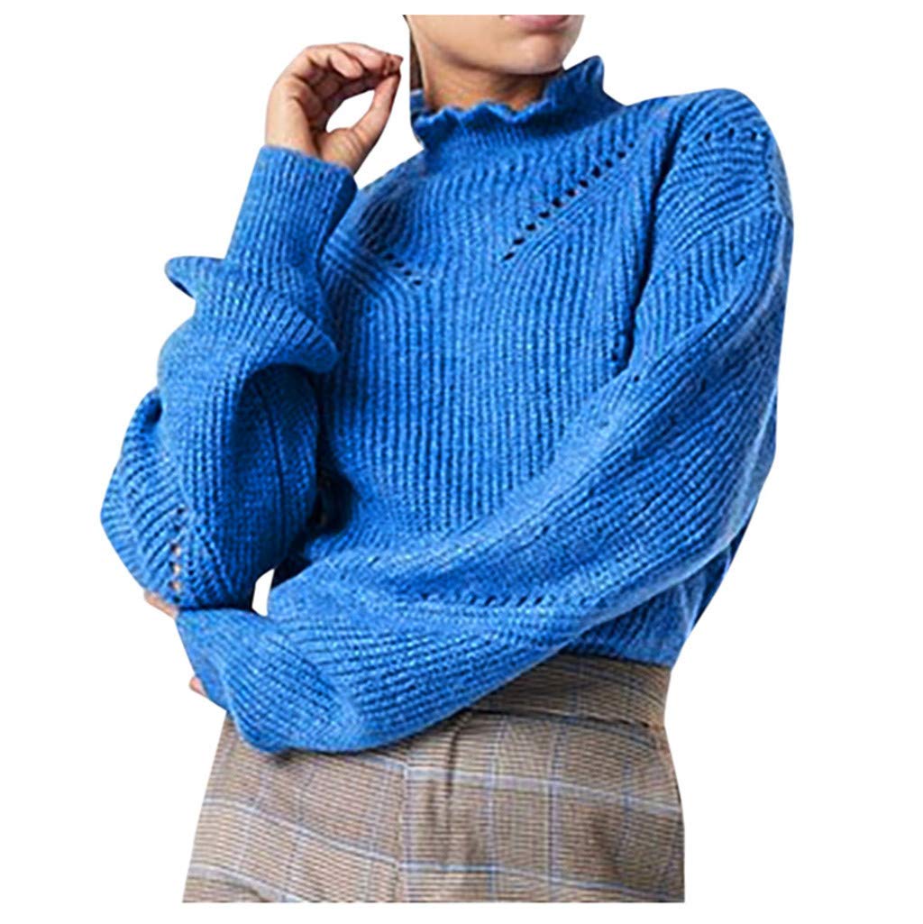 Vedolay Women's Casual Turtleneck Sweater - Soft Knitted Oversized Pullover Top in Solid Colors | Perfect for Fall & Winter, Office Wear, and Cozy Outfits