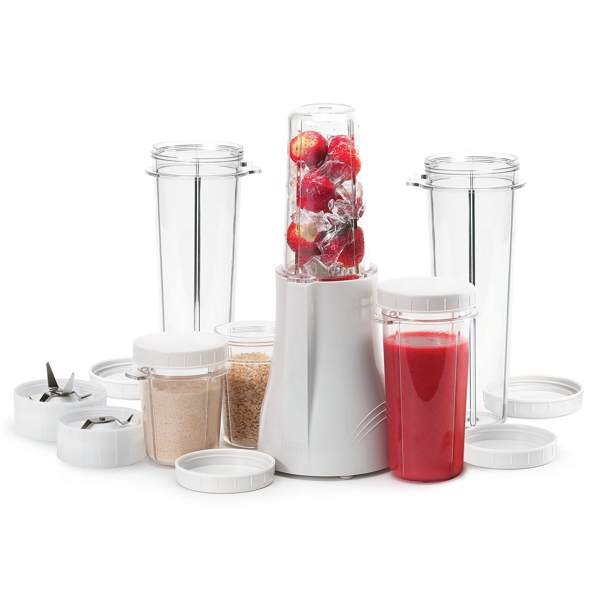 Tribest PB-250XL-A Personal Blender for Smoothies & Protein Shakes - BPA-Free Portable Blender Cups - Compact Kitchen Grinder for Nuts & Spices - Perfect for Home, Gym & Travel - White