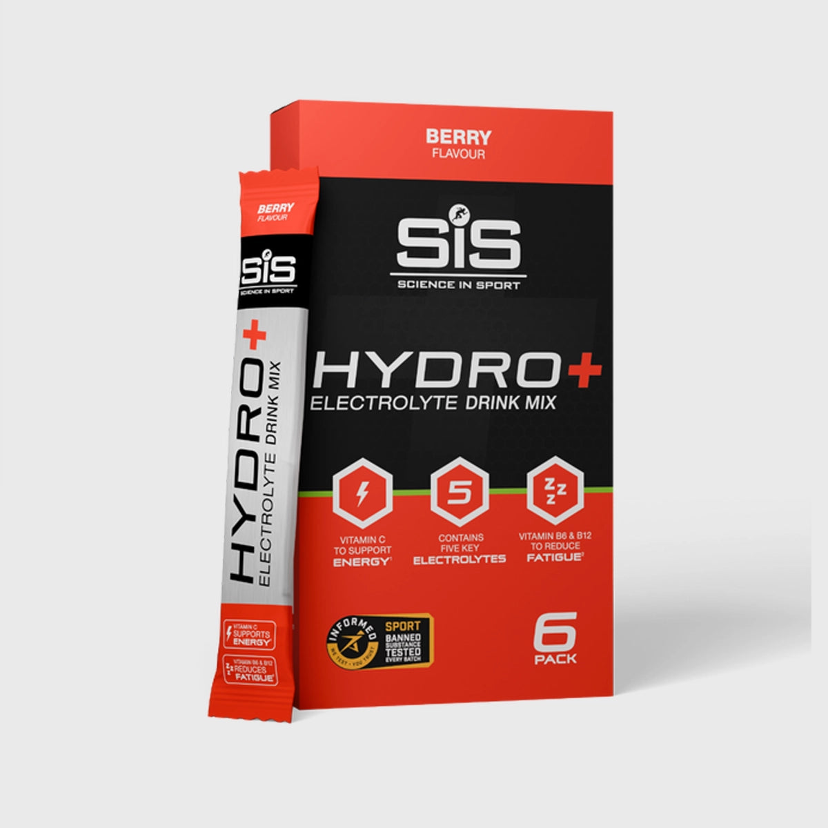 SiS Hydro+ Electrolyte Drink Mix Powder - Fast Hydration for Athletes & Workout Recovery - Perfect for Running, Gym & Sports Performance