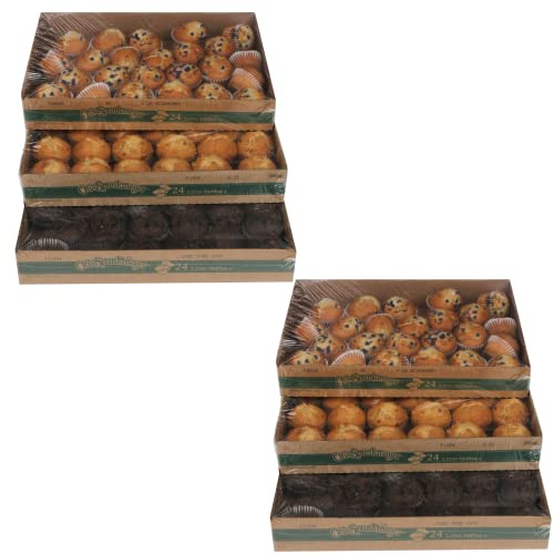 Otis Spunkmeyer Muffin Variety Pack - 96 Blueberry, 48 Banana & 48 Chocolate Chip Muffins (2.25 oz Each) | No High Fructose Corn Syrup | Kosher Certified | Includes Donate a Meal Certificate | Perfect for Breakfast, Snacks & Office Meetings