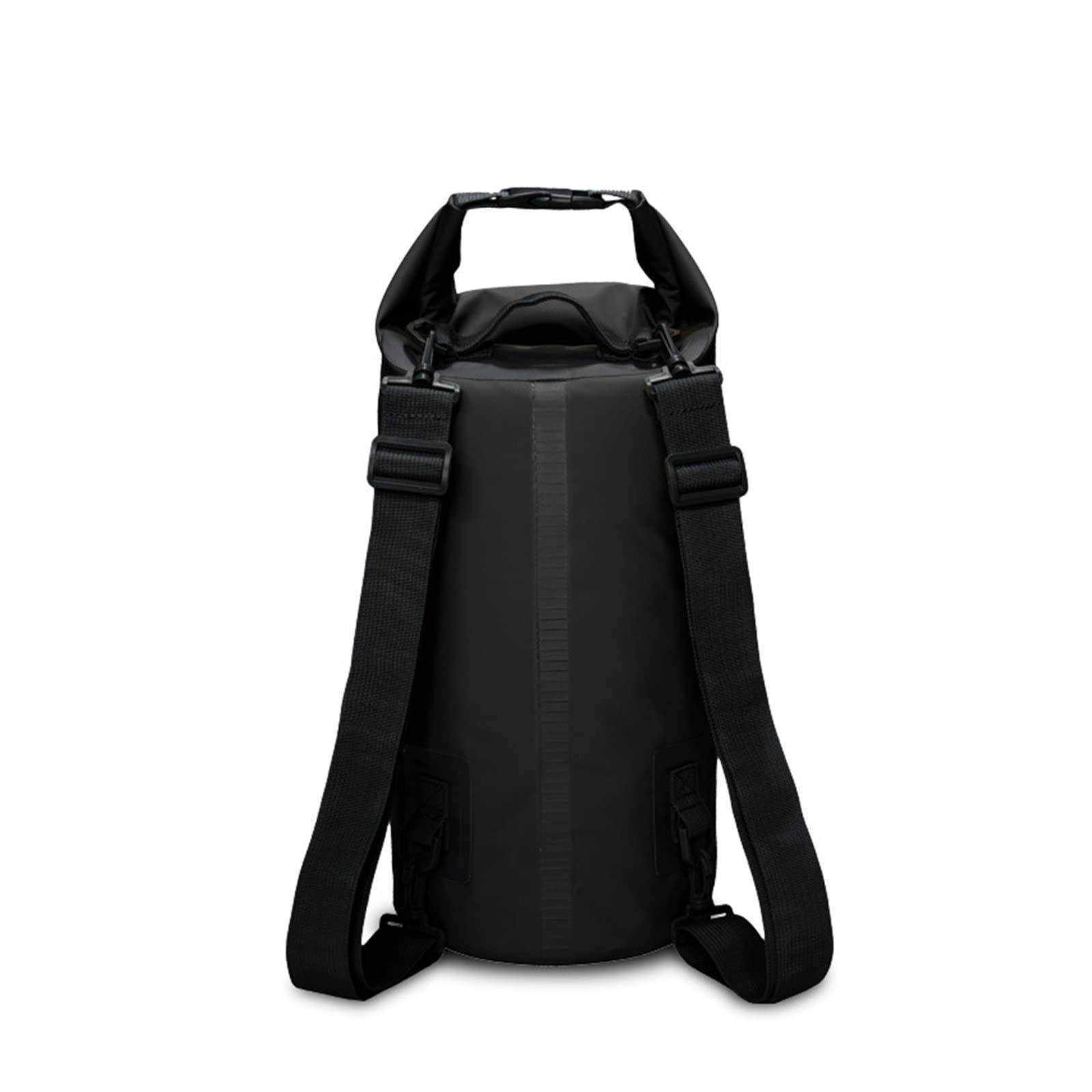 Waterproof PVC Beach Bag - 35L Large Capacity Shoulder Strap Travel Bag for Swimming, Seaside & Outdoor Activities | Black Water Resistant Bucket Bag for Phone, Clothes & Essentials Storage | Perfect for Beach Trips, Pool Parties & Vacation Travel
