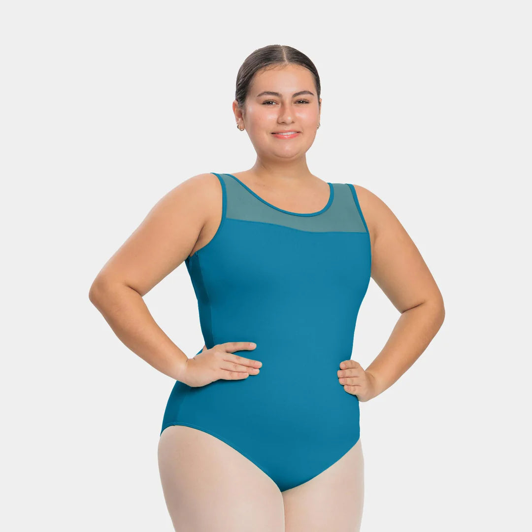 Só Dança Adult Curvy GEMINA Keyhole Back Leotard - Stretchy Dancewear for Ballet, Jazz & Contemporary - Perfect for Performances & Practice