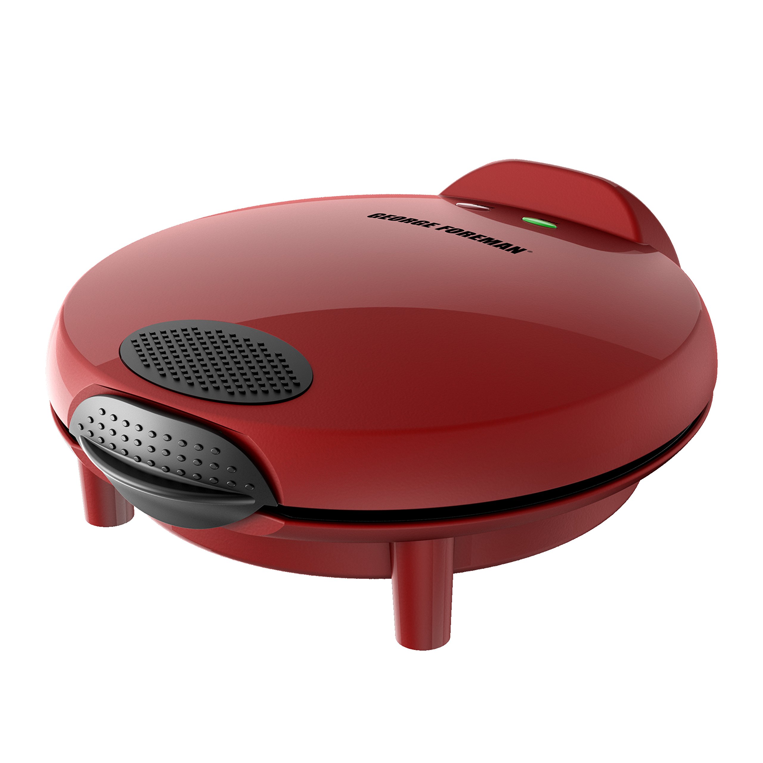 George Foreman GFQ001 10-Inch Electric Quesadilla Maker - Red Non-Stick Grill for Quesadillas, Paninis & Sandwiches - Perfect for Family Dinners, Parties & Quick Meals