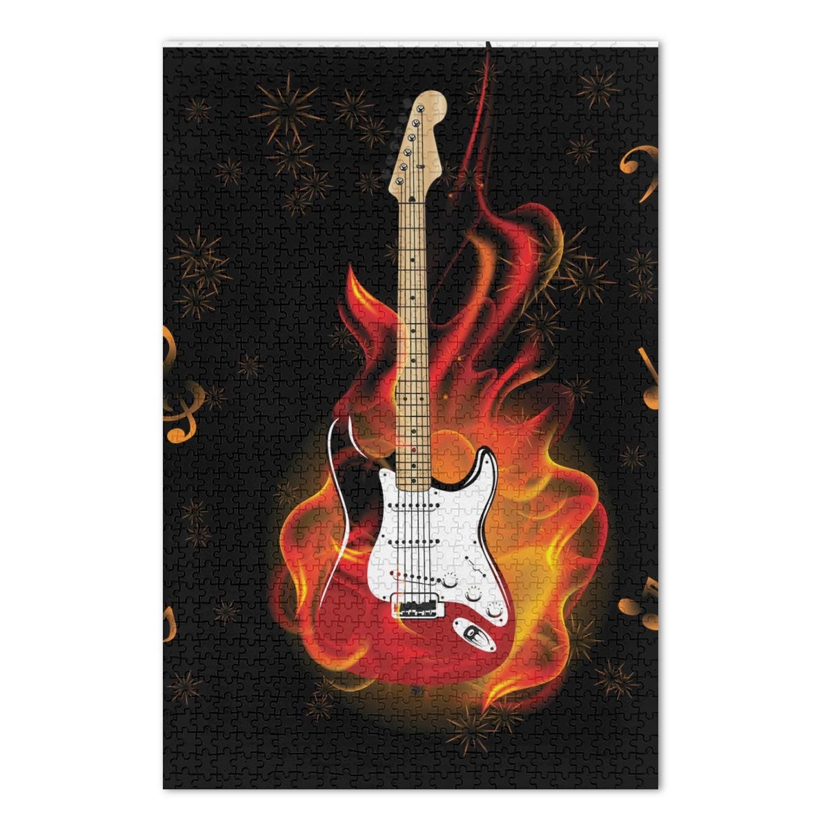 500-Piece Jigsaw Puzzle for Adults - Fun Guitar Design for Family Game Night & Home Decor