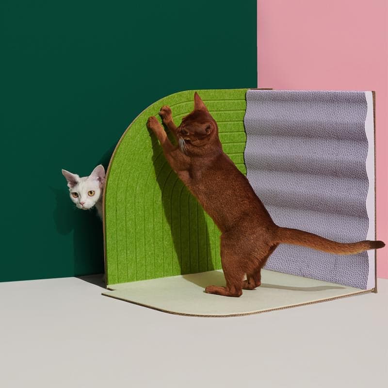 Space-Saving Corner Cat Scratching Post with Sisal Fiber - Durable Scratching Pad for Kittens & Adult Cats - Perfect for Apartments, Small Homes & Pet-Friendly Offices