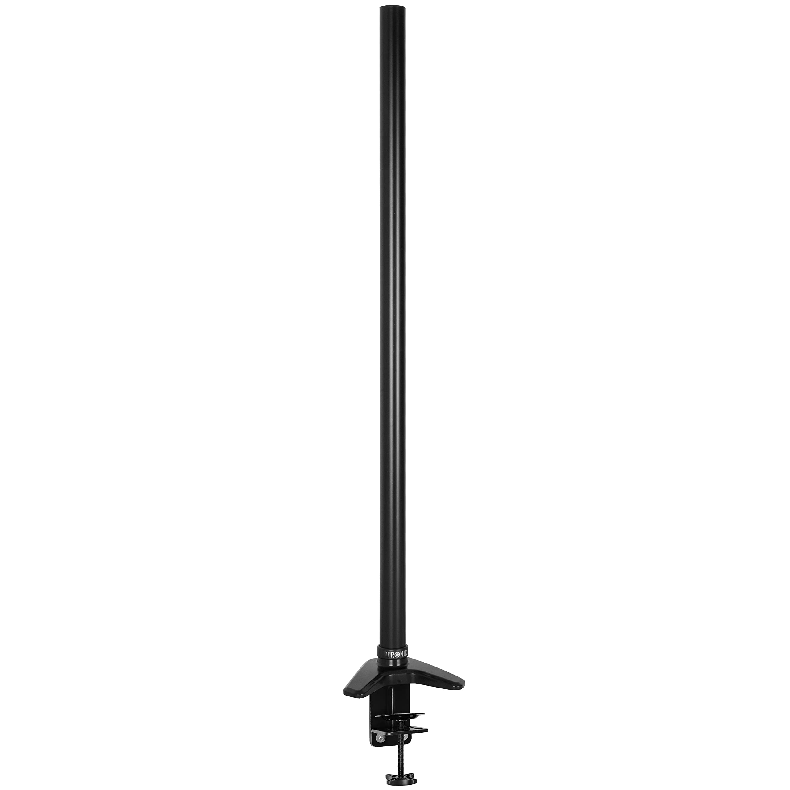Duronic DM45 DM55 30cm Monitor Pole - Steel Black Short 300mm Length 32mm Diameter with Clamp | Compatible with Duronic Monitor Desk Mount Arms | Perfect for Home Office, Gaming Setup & Workspace Organization
