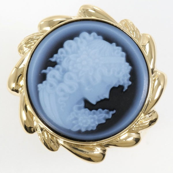 18K Yellow Gold Stone Cameo Ring - Vintage Elegant Jewelry for Women, Handmade Cameo Pendant Ring - Perfect for Weddings, Anniversaries & Special Occasions