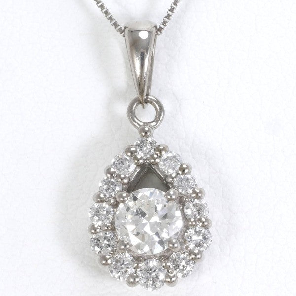 18K White Gold Diamond Necklace - Pre-Owned Luxury Jewelry for Women - Perfect for Weddings, Anniversaries & Special Occasions