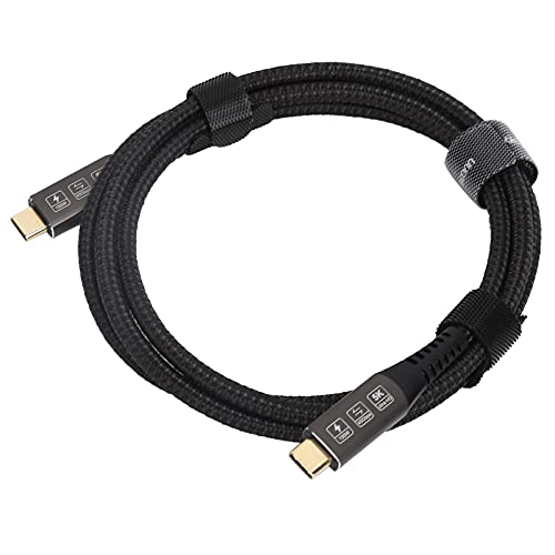 High-Speed USB C Cable for Fast Charging & Data Transfer - 4K HD Video Compatible - Durable Nylon Braided for Office, Bedroom & Sofa Use - Perfect for Laptops, Phones & Smart Devices