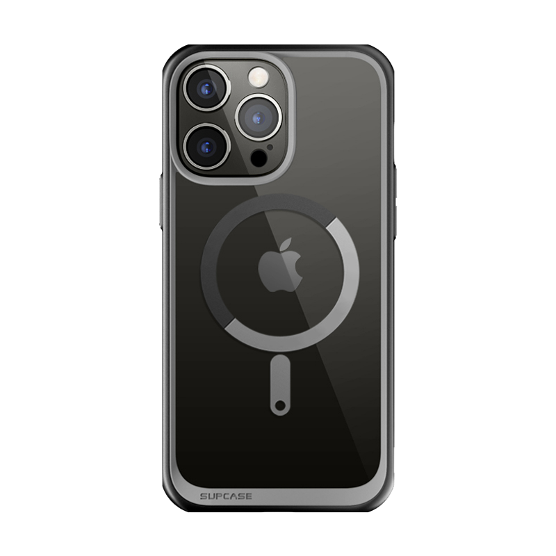 iPhone 14 Pro 6.1 Inch Unicorn Beetle MAG Slim Clear Case with MagSafe - Open Box Black | Protective Cover for Everyday Use, Work & Travel