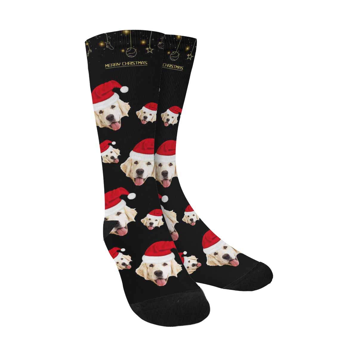 Custom Pet Dog Face Socks - Personalized Crew Socks with Your Dog's Picture for Men & Women - Perfect Gift for Pet Lovers & Unique Fashion Statement