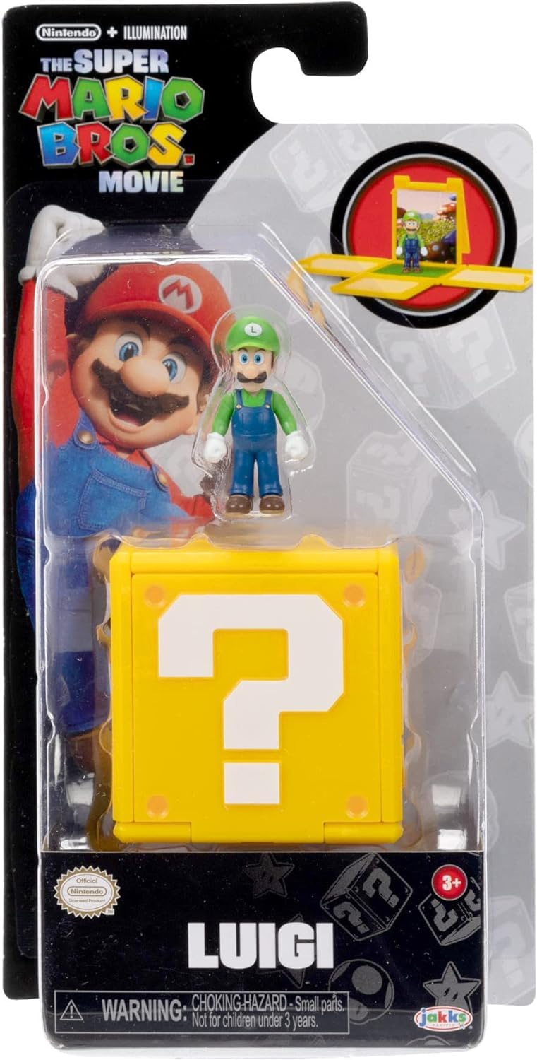 Super Mario Movie Mini Luigi Action Figure - Collectible Toy for Kids & Adults - Perfect for Display, Gifts & Gaming Enthusiasts