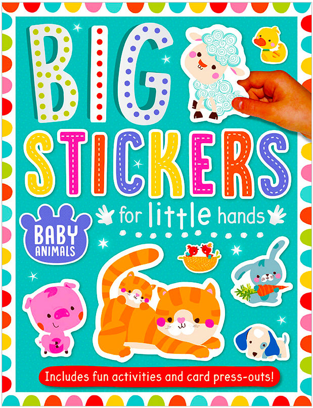 Big Stickers for Little Hands - Adorable Baby Animals Stickers for Kids | Perfect for Scrapbooking, Nursery Decor & Toddler Learning Activities