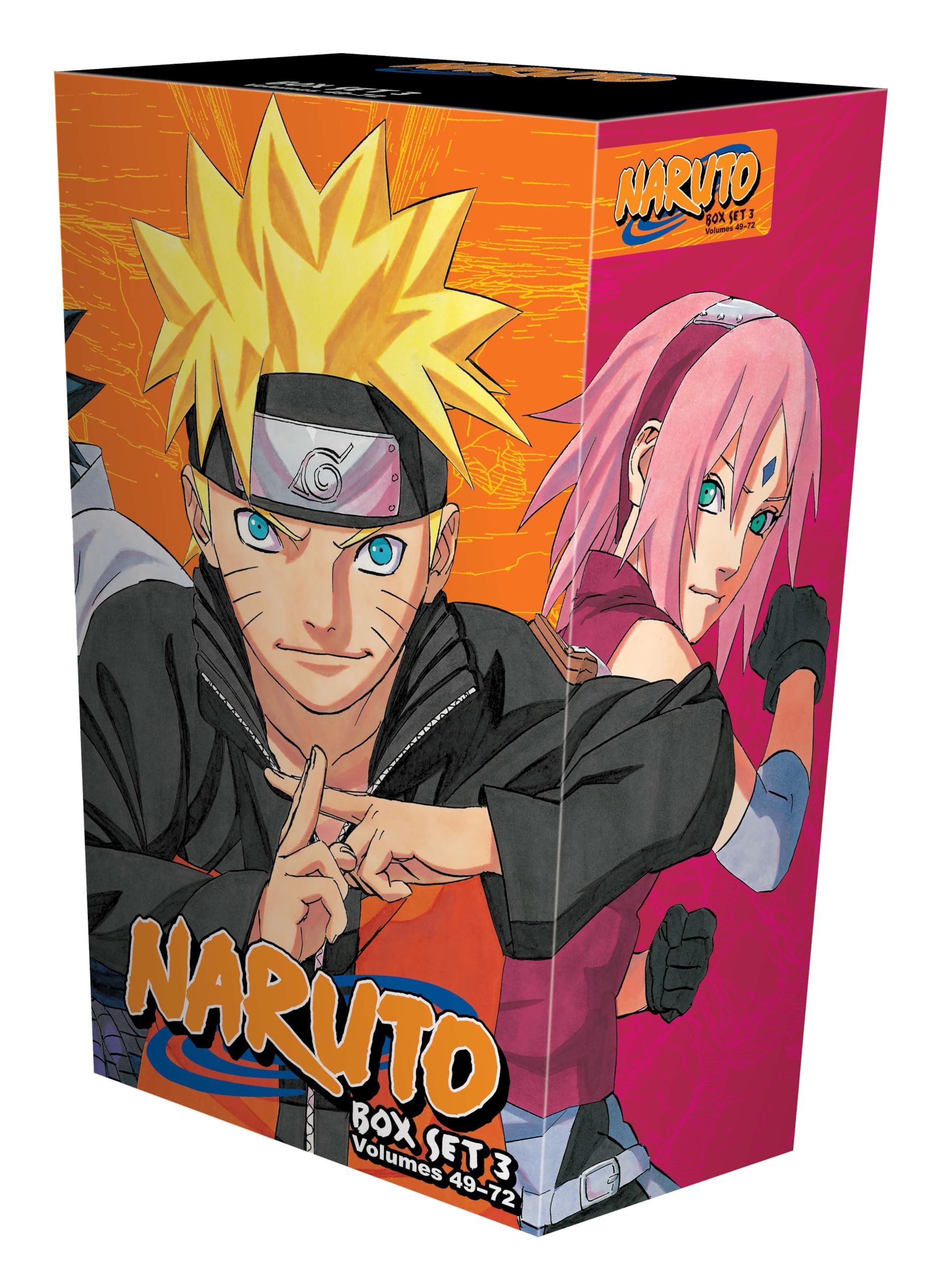 Naruto Box Set 3: Volumes 49-72 with Premium Collectible Items - Complete Manga Series for Anime Fans - Perfect for Gifts, Collections & Reading at Home