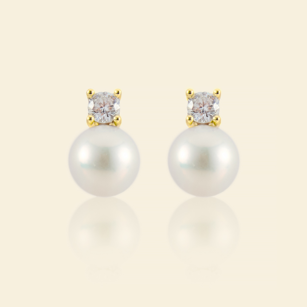 AAA+ Freshwater Pearl Stud Earrings for Women - Hypoallergenic 925 Sterling Silver Earrings | Perfect for Weddings, Office Wear & Everyday Elegance