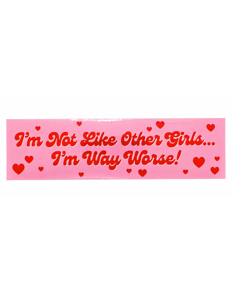 Unique Not Like Other Girls Sticker - Fun & Sassy Decal for Laptops, Water Bottles & Journals - Perfect for Girls Who Stand Out