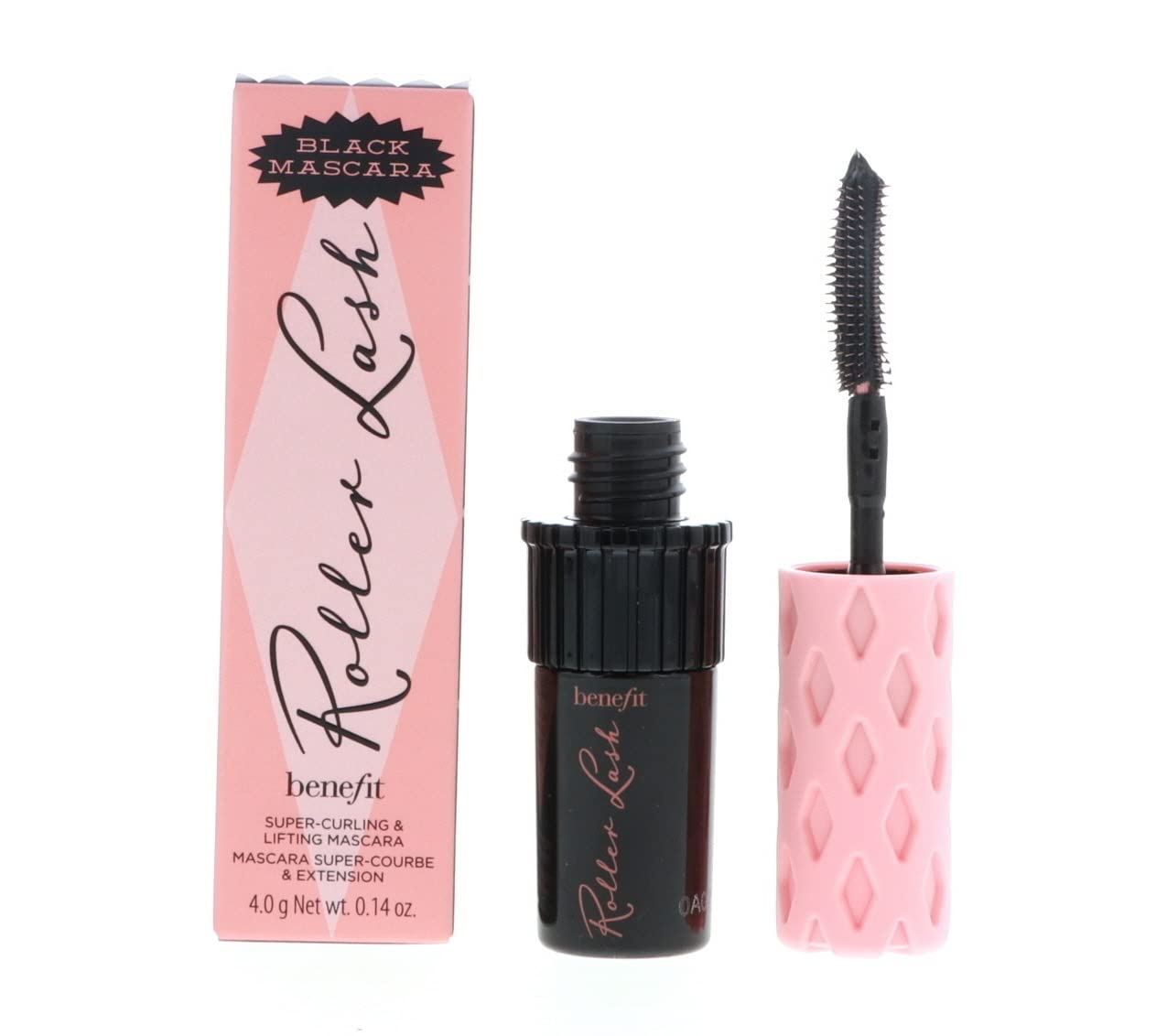 Benefit Roller Lash Mascara - Black Waterproof Volumizing & Lengthening Mascara, Deluxe Travel Size (0.1oz Mini) - Perfect for Everyday Wear, Travel & On-The-Go Touch Ups