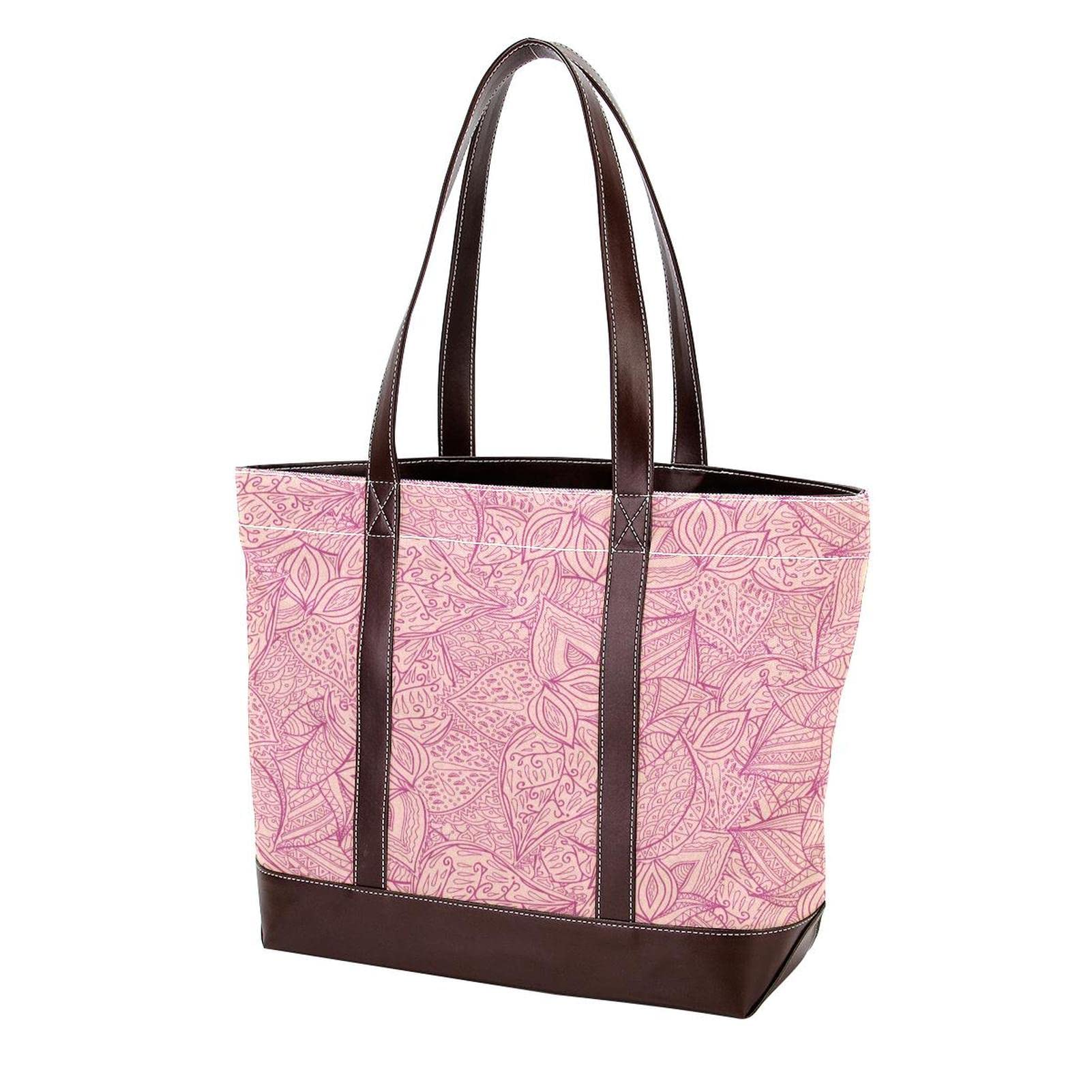 Giraffe Unicorn Tote Bag for Women - Large Leather Canvas Shoulder Bag, Top Handle Satchel Purse & Hobo Handbag | Perfect for Work, Travel & Shopping