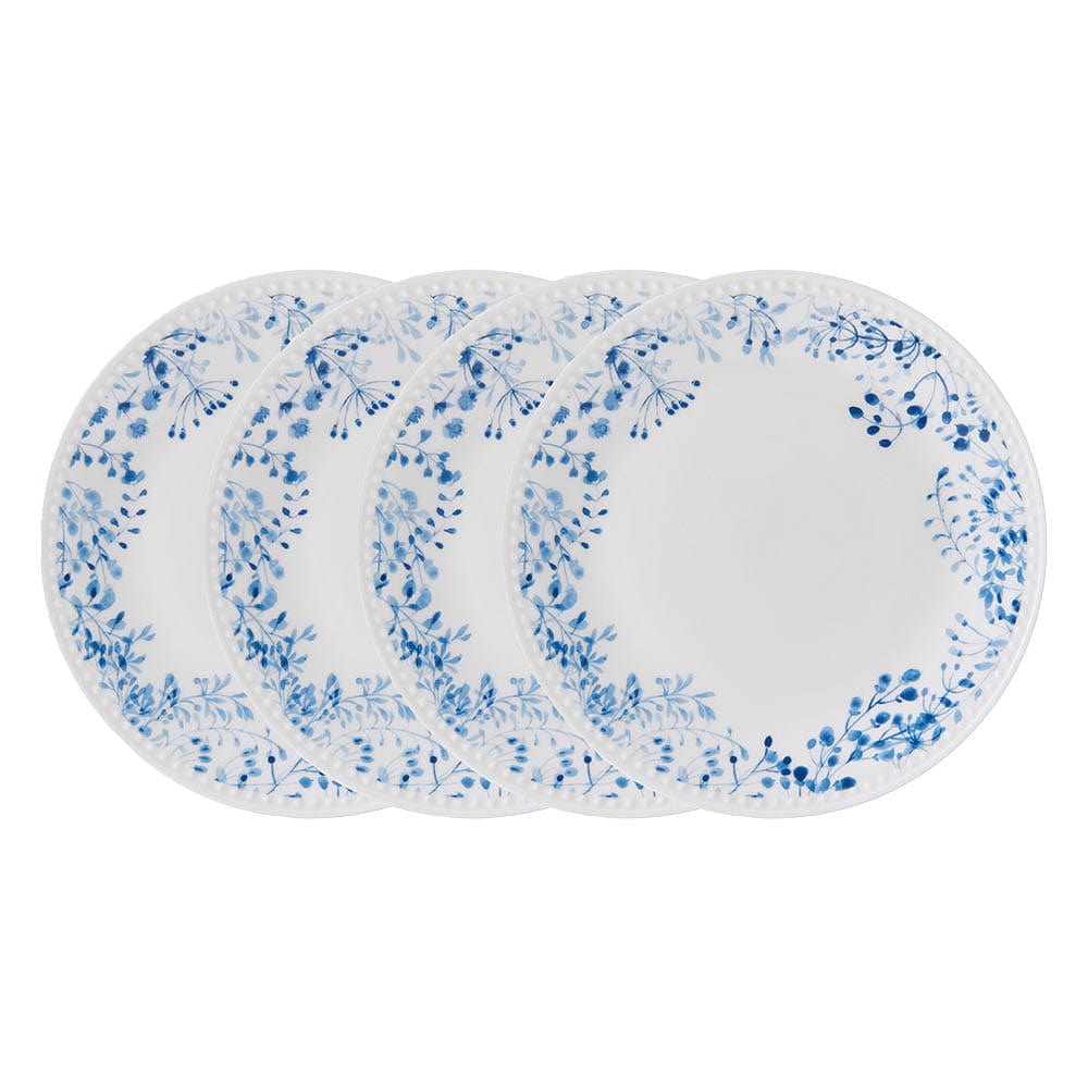 Taryn 4-Piece Dinner Plate Set - Elegant Porcelain Plates for Dining, Entertaining & Everyday Use | Perfect for Family Meals, Parties & Special Occasions