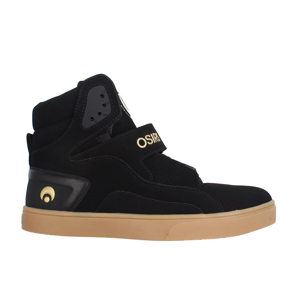 Osiris RIZE ULTRA Men's Skate Shoes - Black/Gold/Gum Colorway | High-Performance Skateboarding Sneakers for Street Style & Extreme Sports