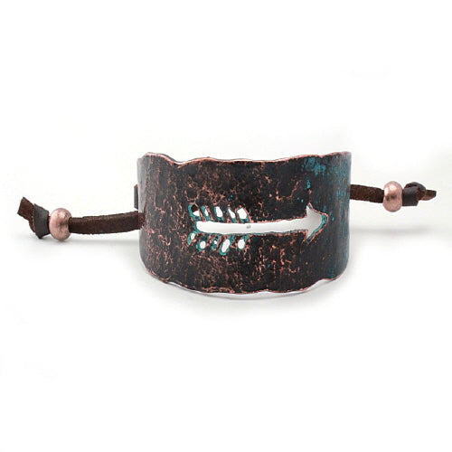 Arrow Pull Tie Bracelet - Adjustable Leather Wrap Bracelet for Men & Women - Boho Chic Handmade Jewelry for Casual Wear, Gifts & Everyday Fashion