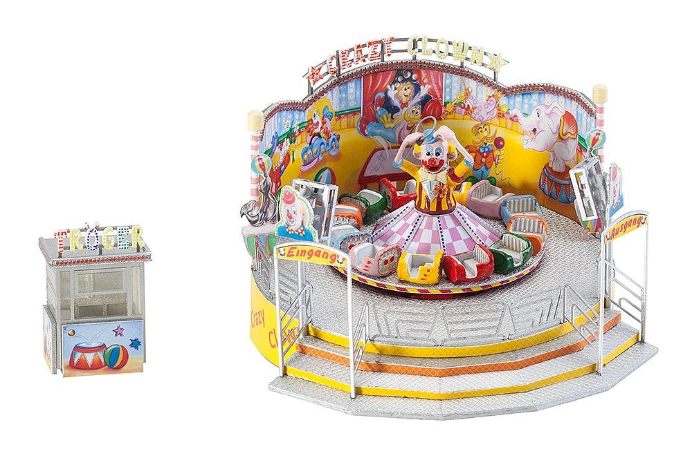 Faller 140424 Crazy Clown Attraction HO Scale Model Building Kit for Train Layouts & Dioramas – Perfect for Collectors & Hobbyists