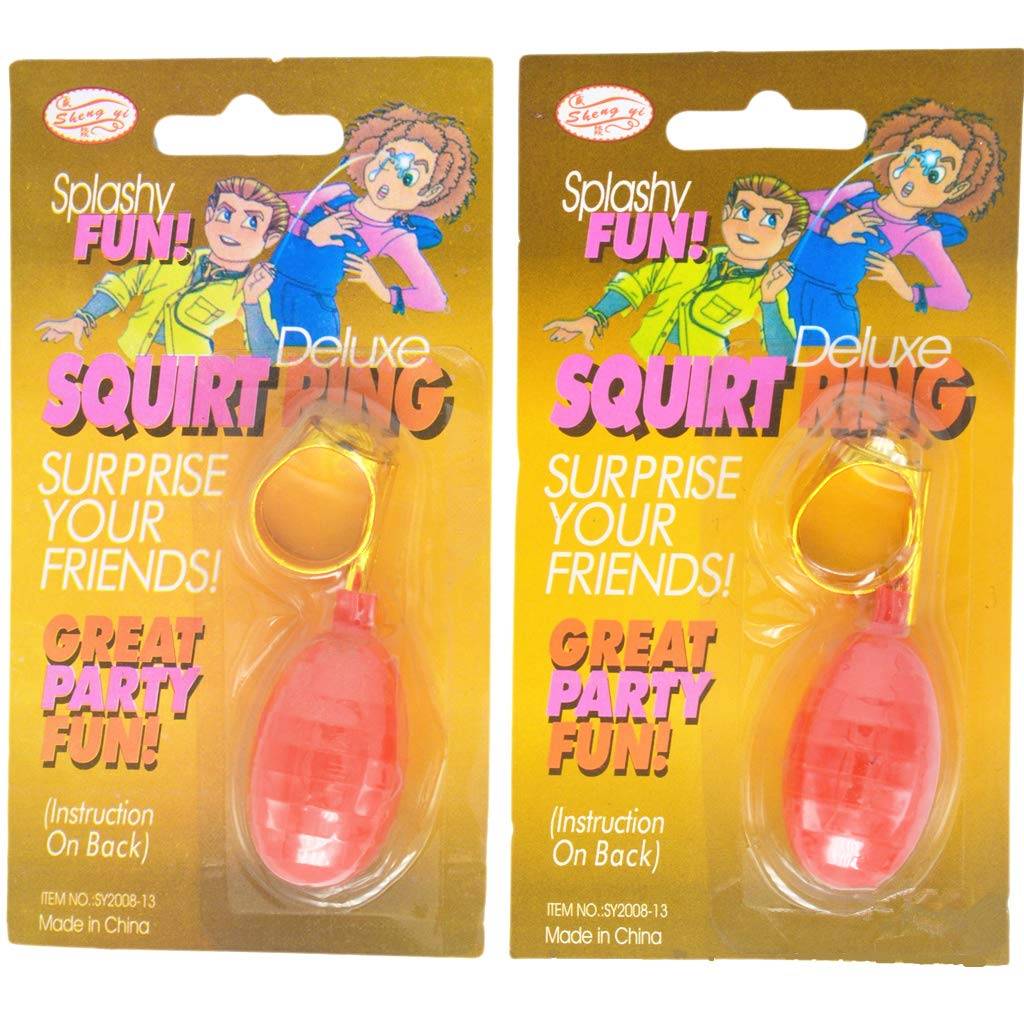 XISAOK Water Squirt Ring Toy - Fun Prank Gag Gift for April Fool's Day, Pool Parties & Summer Outdoor Games - Splash Water Surprise for Kids & Adults