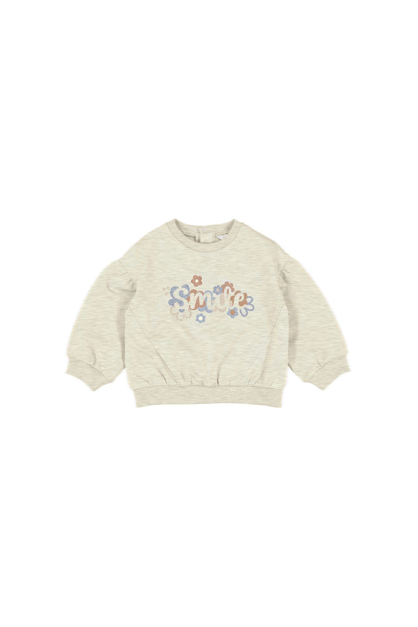 Adorable Floral Print Pullover Sweater for Baby Girls - Soft & Cozy Cream Knit Top for Infants & Toddlers - Perfect for Playdates, Family Photos & Special Occasions