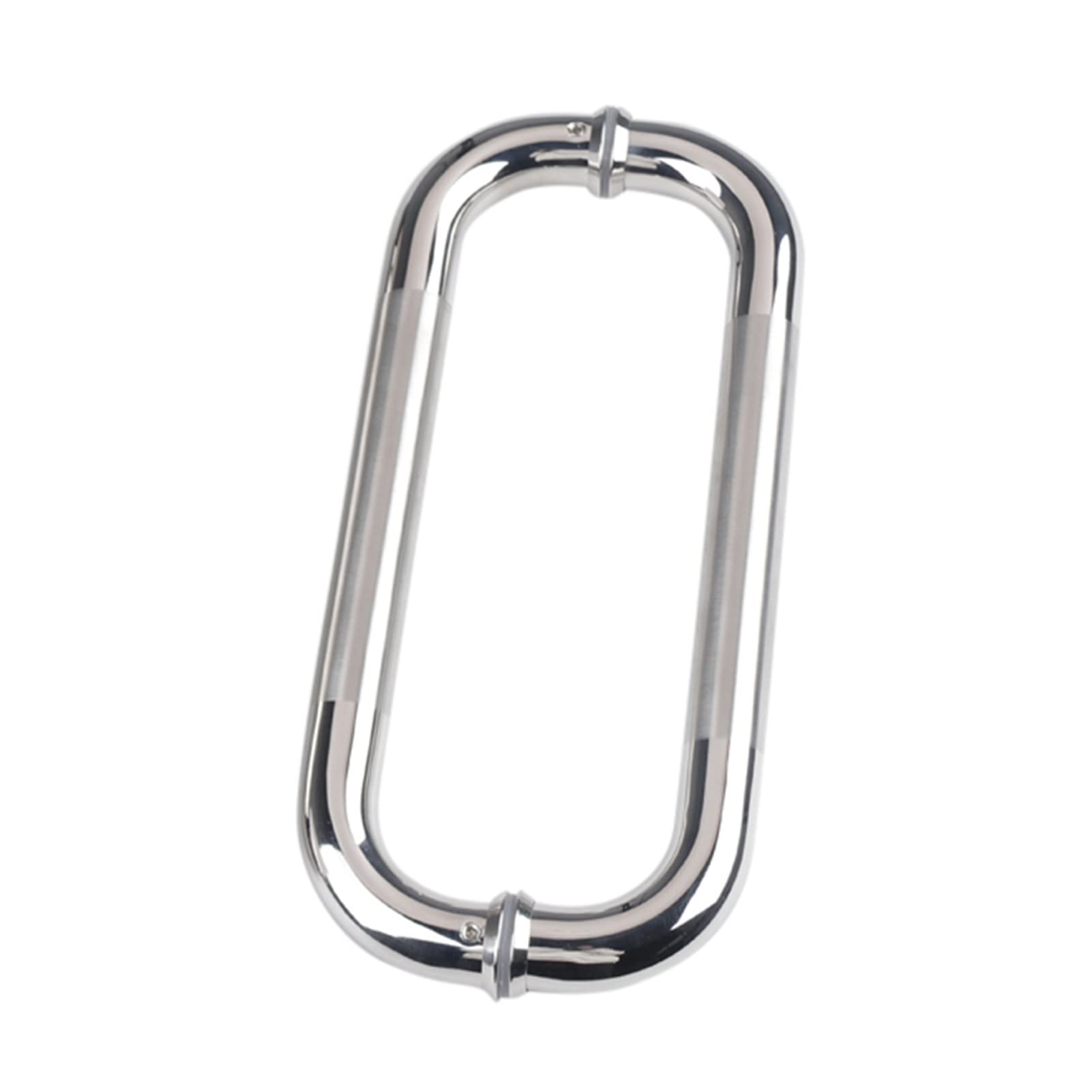 Stainless Steel Round & O Shape Door Handle - Modern Mirror Chrome Finish for Interior & Exterior Doors (42cm/17inch) | Perfect for Home, Office & Commercial Spaces