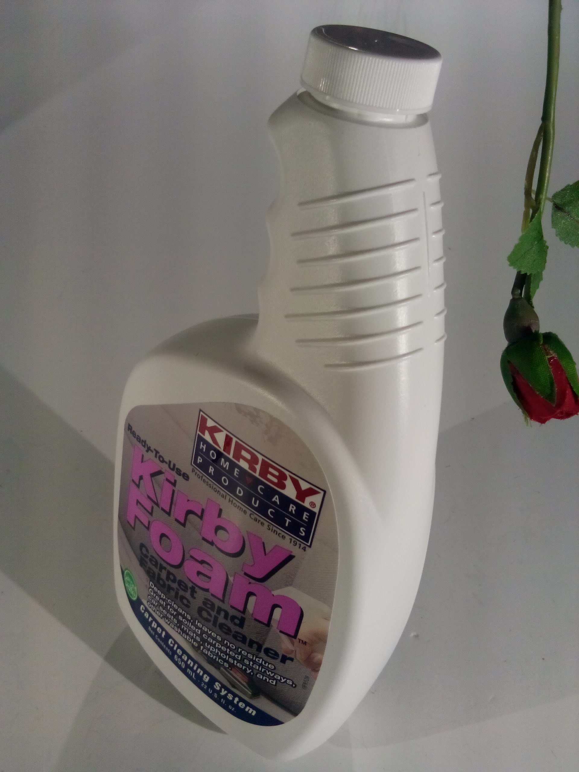 Kirby Vacuum Cleaner Foam Carpet & Fabric Cleaner - 22 Oz. Shampoo for Deep Cleaning Carpets, Upholstery & Auto Interiors | Professional-Grade Formula for Home & Car Use