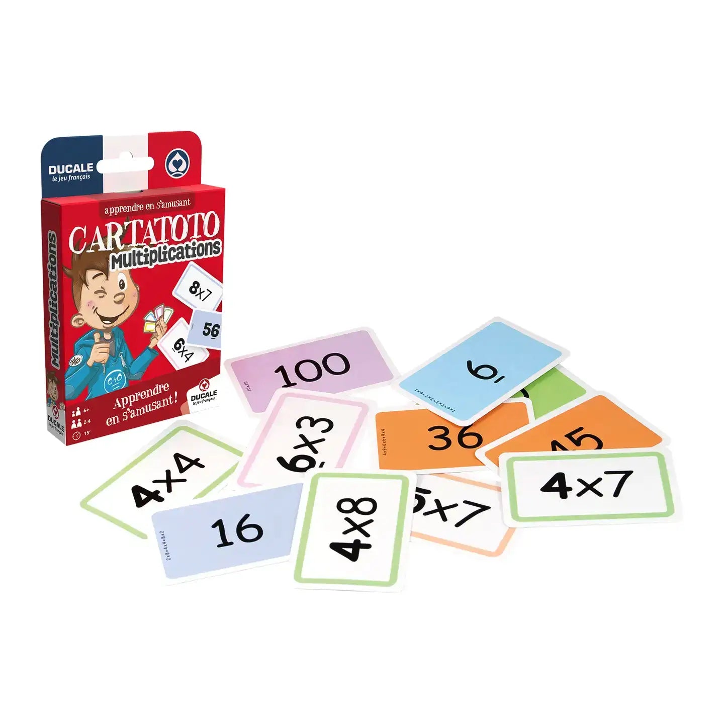 Cartamundi Cartatoto Multiplication Ecopack - Fun Educational Math Game Cards for Kids - Perfect for Homeschooling, Classroom Learning & Family Game Night