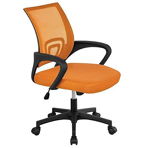 Ergonomic Mesh Office Chair - Breathable Computer Desk Chair with Lumbar Support, Orange Gaming Chair for Home & Office, Adjustable Swivel Task Chair - Perfect for Work, Gaming & Long Hours Sitting
