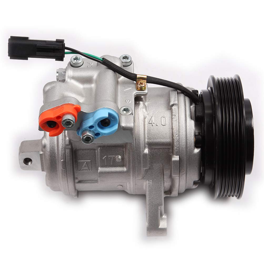 High-Performance AC Compressor for 1999-2006 Jeep Grand Cherokee & Wrangler 4.0L | Replacement Air Conditioner Compressor with Clutch | Perfect for Off-Road Adventures & Summer Road Trips