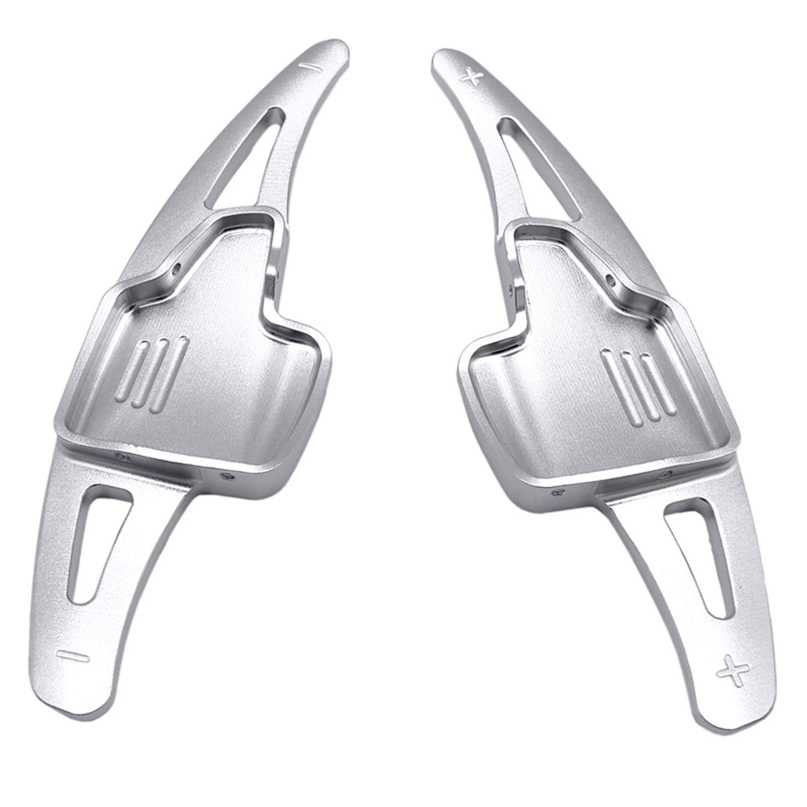 Aluminum Paddle Shifters for Ford Focus 2015-2018 & Kuga 2016-2019 - Silver Steering Wheel Shift Paddle Extensions - Upgrade Your Car Interior for Sporty Driving Experience