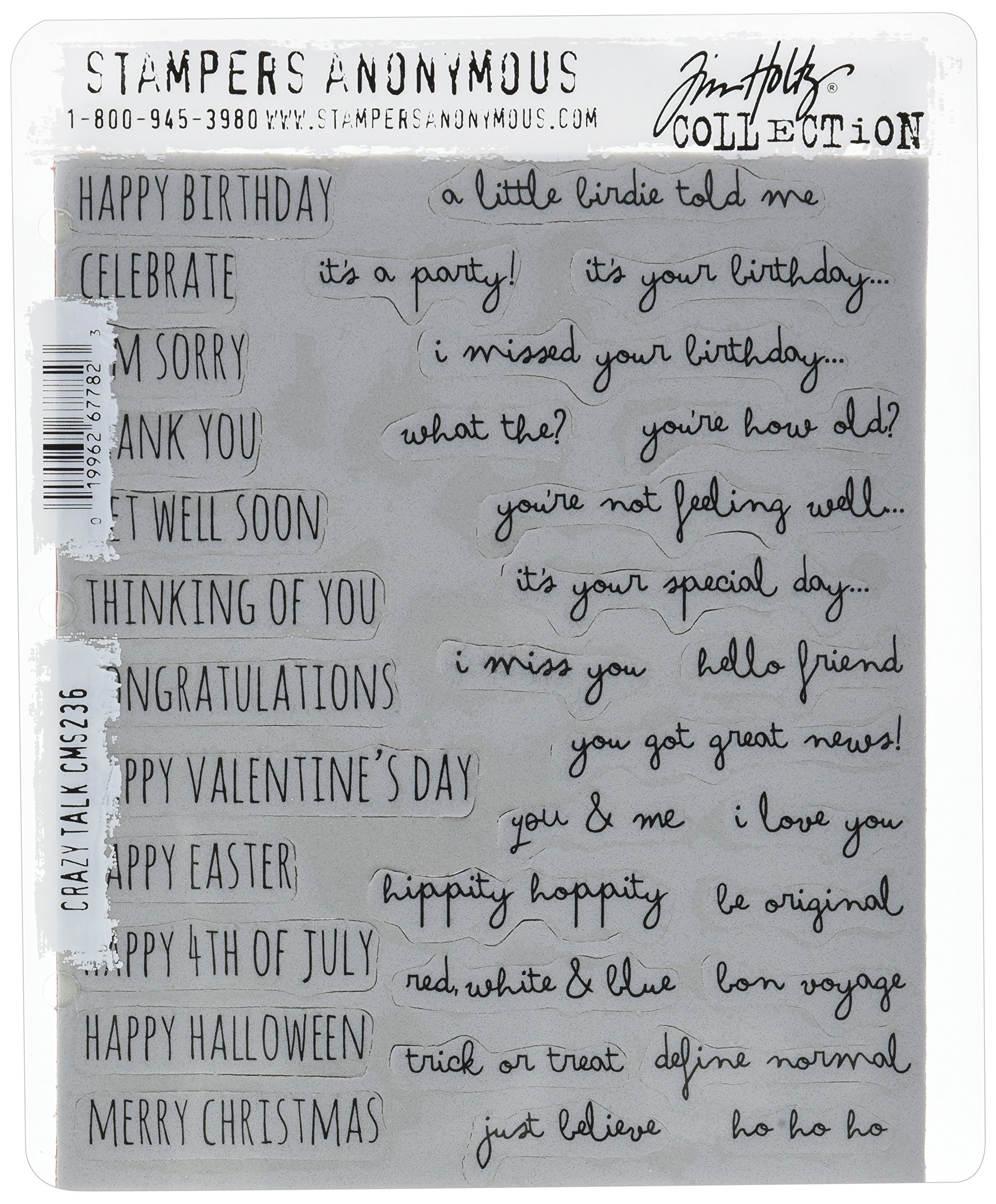 Tim Holtz Cling Stamps 7