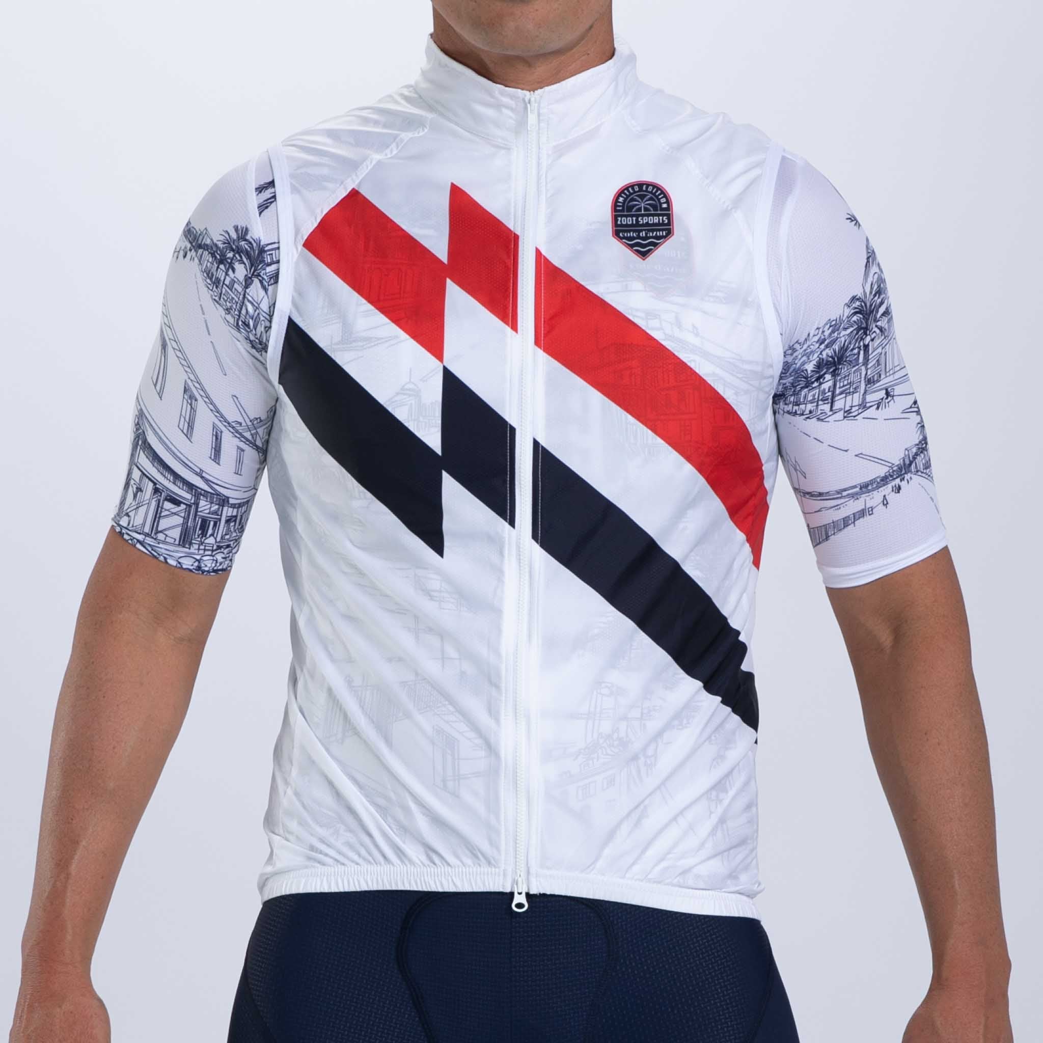 Men's Limited Edition Cycling Vest - Breathable & Lightweight for Outdoor Sports | Perfect for Biking, Running & Hiking in Cote d'Azur