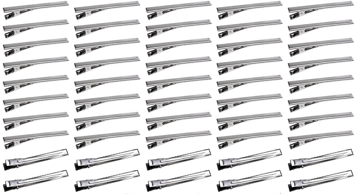 Surako Collection 50pcs Alligator Hair Clips Set - Durable Alloy Hair Accessories for Women & Girls - Perfect for Hair Styling, Braids, Extensions & DIY Crafts