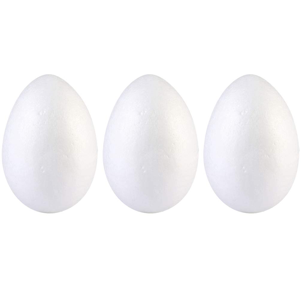 BESPORTBLE 3PCS DIY Painting Easter Eggs - Styrofoam Craft Kits for Kids, Easter Decorations, Party Supplies - Perfect for Easter Egg Hunts, Classroom Activities & Holiday Crafts
