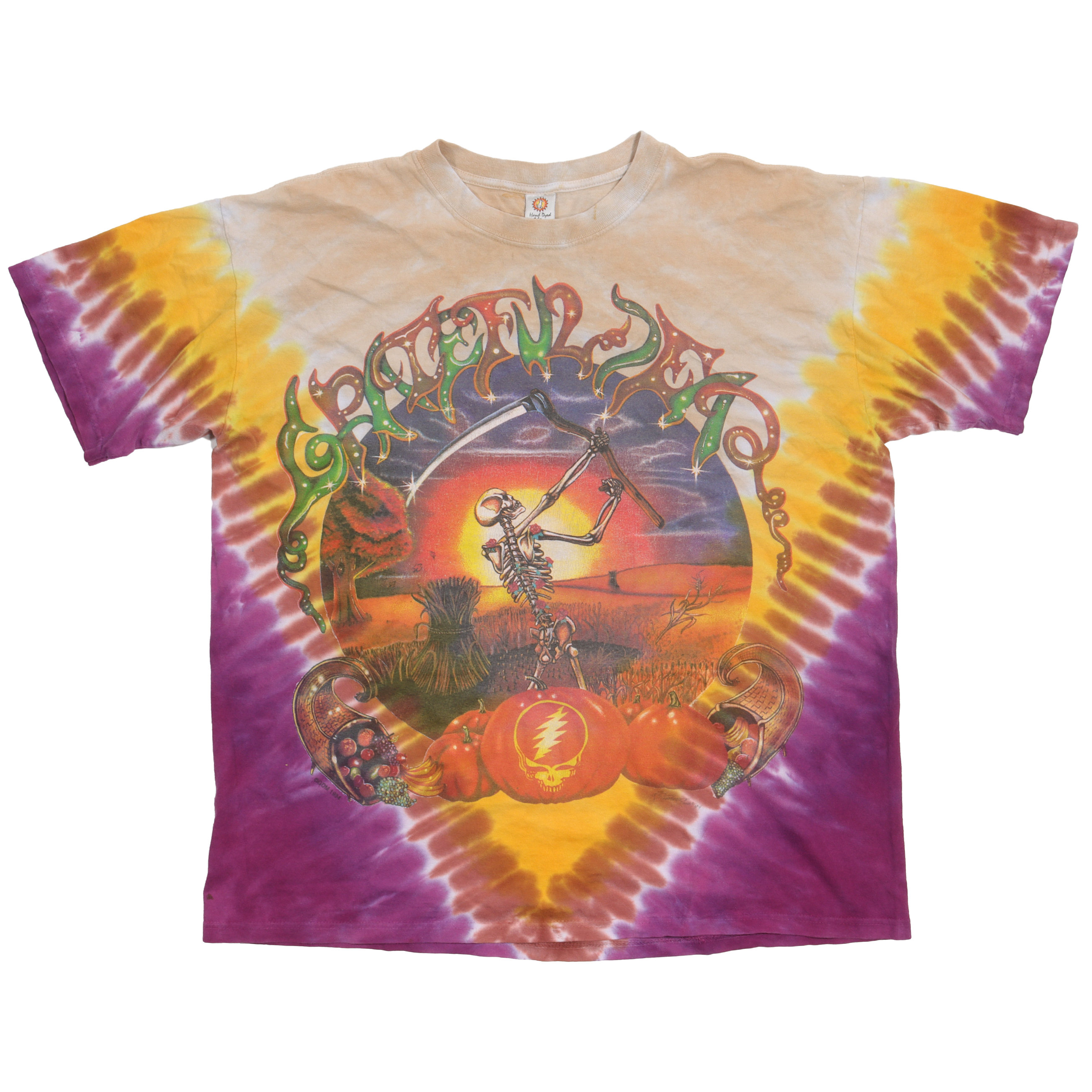 Vintage 1994 Grateful Dead Band Tour T-Shirt - Classic Rock Music Merchandise for Concerts & Casual Wear